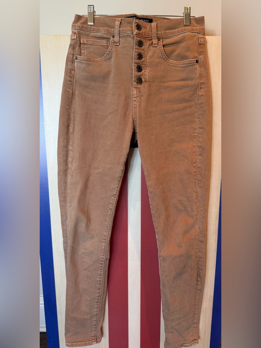 Veronica Beard Maera Caramel High-Rise Skinny Jeans Size 27 / 4